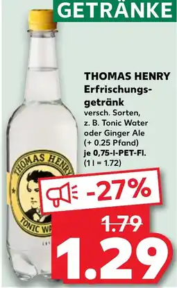 Kaufland THOMAS HENRY Erfrischungs- getränk Angebot