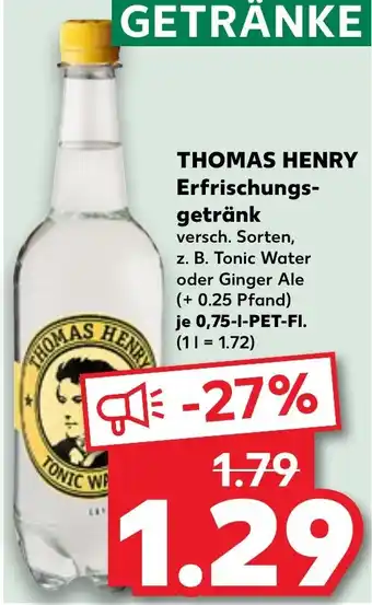 Kaufland THOMAS HENRY Erfrischungs- getränk Angebot