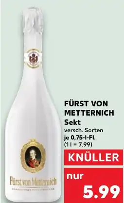 Kaufland FÜRST VON METTERNICH Sekt Angebot