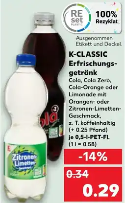 Kaufland K-CLASSIC Erfrischungs- getränk Angebot