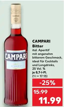 Kaufland CAMPARI Bitter Angebot