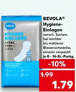 Kaufland BEVOLA Hygiene- Einlagen Angebot