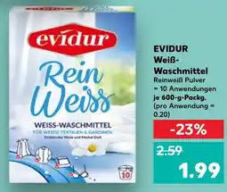 Kaufland EVIDUR Weiß- Waschmittel Angebot