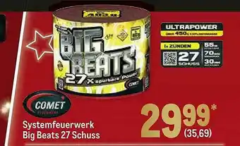 METRO Comet Systemfeuerwerk Big Beats 27 Schuss Angebot