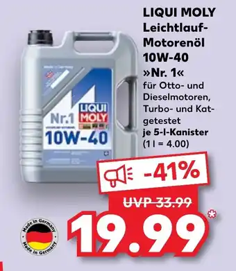 Kaufland LIQUI MOLY Leichtlauf- Motorenöl 10W-40 Nr. 1 Angebot