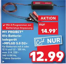 Kaufland MY PROJECT Kfz-Batterie- ladegerät MPLGD 5.0 D2 Angebot