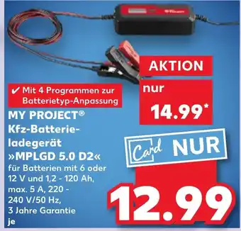 Kaufland MY PROJECT Kfz-Batterie- ladegerät MPLGD 5.0 D2 Angebot