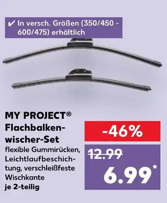 Kaufland MY PROJECT Flachbalken- wischer-Set Angebot