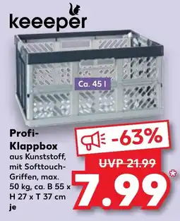 Kaufland keeeper Profi- Klappbox Angebot