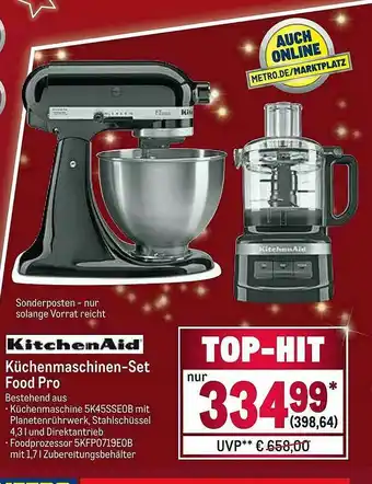 METRO Kitchenaid Küchenmaschinen-set Food Pro Angebot