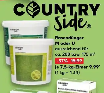 Kaufland COUNTRY Side Rasendünger M oder U Angebot