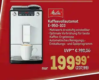 METRO Melitta Kaffeevollautomat E-950-103 Angebot