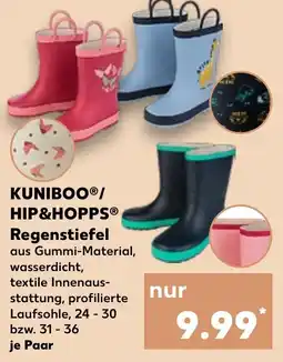 Kaufland KUNIBOO/ HIP&HOPPS Regenstiefel Angebot