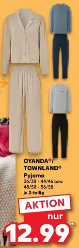 Kaufland OYANDA/ TOWNLAND Pyjama Angebot