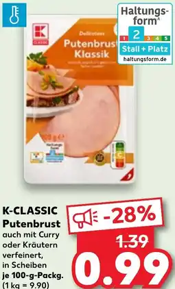 Kaufland K-CLASSIC Putenbrust Angebot