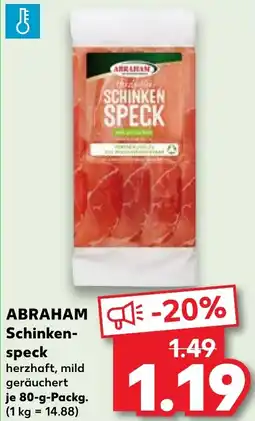 Kaufland ABRAHAM Schinken- speck Angebot