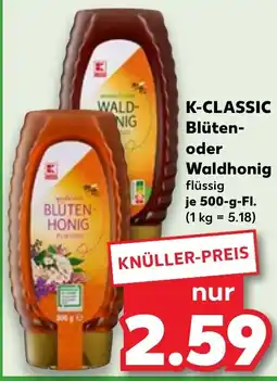 Kaufland K-CLASSIC Blüten- oder Waldhonig Angebot