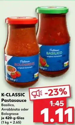 Kaufland K-CLASSIC Pastasauce Angebot