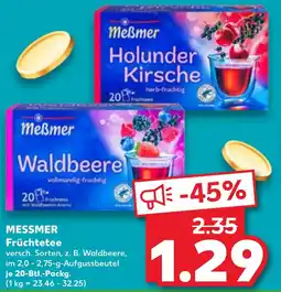 Kaufland MESSMER Früchtetee Angebot