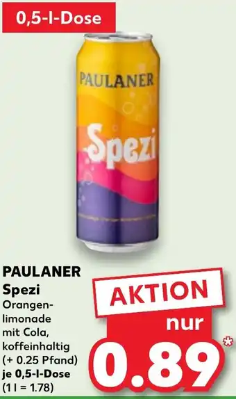 Kaufland PAULANER Spezi Angebot