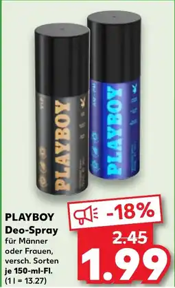 Kaufland PLAYBOY Deo-Spray Angebot