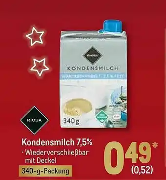 METRO Rioba Kondensmilch 7.5% Angebot