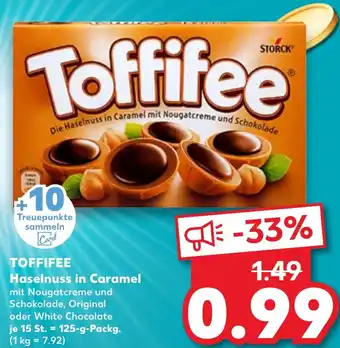 Kaufland TOFFIFEE Haselnuss in Caramel Angebot