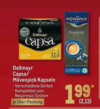 METRO Dallmayr Capsa-mövenpick Kapseln Angebot