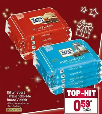 METRO Ritter Sport Tafeschokolade Bunte Vielfalt Angebot