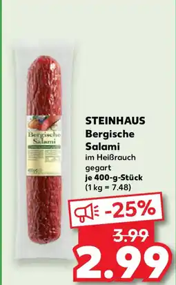 Kaufland STEINHAUS Bergische Salami Angebot