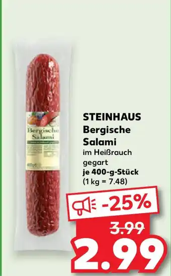 Kaufland STEINHAUS Bergische Salami Angebot