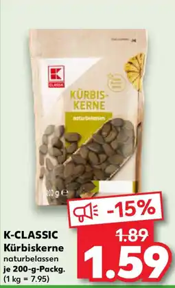 Kaufland K-CLASSIC Kürbiskerne Angebot