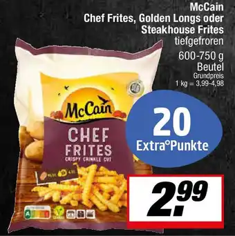 L. STROETMANN GROSSMARKT McCain Chef Frites, Golden Longs oder Steakhouse Frites Angebot