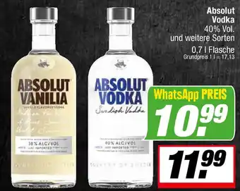 L. STROETMANN GROSSMARKT Absolut Vodka Angebot