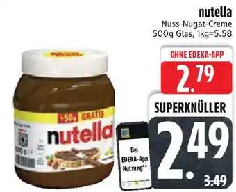 Edeka nutella Angebot