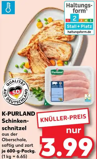 Kaufland K-PURLAND Schinken- schnitzel Angebot