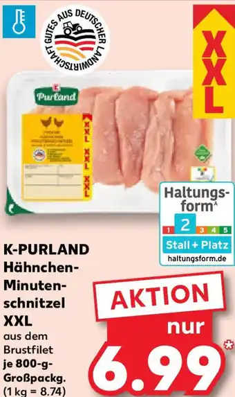 Kaufland K-PURLAND Hähnchen- Minuten- schnitzel XXL Angebot