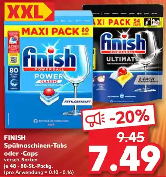 Kaufland FINISH Spülmaschinen-Tabs oder -Caps Angebot