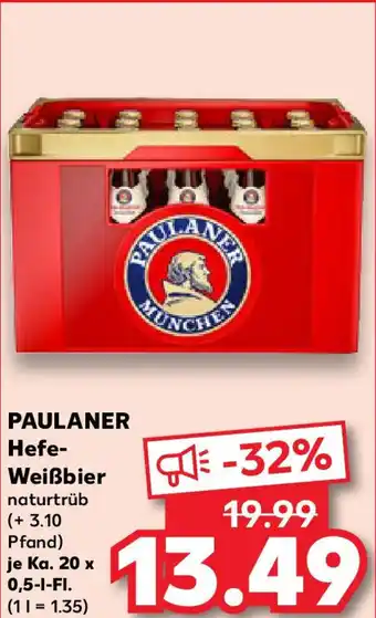 Kaufland PAULANER Hefe- Weißbier Angebot