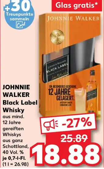 Kaufland JOHNNIE WALKER Black Label Whisky Angebot