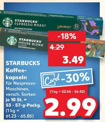 Kaufland STARBUCKS Kaffee- kapseln Angebot