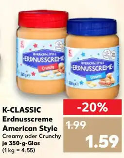 Kaufland K-CLASSIC Erdnusscreme American Style Angebot