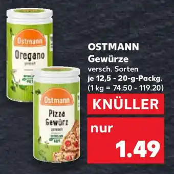 Kaufland OSTMANN Gewürze Angebot