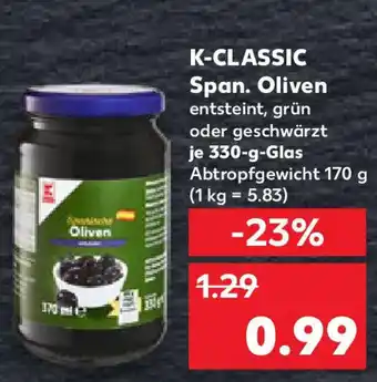 Kaufland K-CLASSIC Span. Oliven Angebot