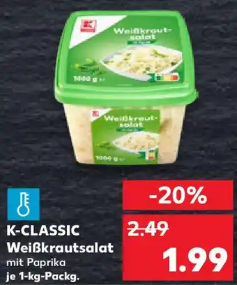 Kaufland K-CLASSIC Weißkrautsalat Angebot