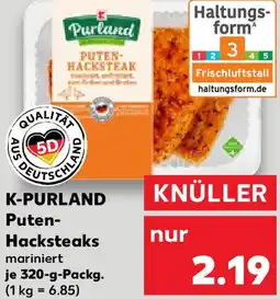 Kaufland K-PURLAND Puten- Hacksteaks Angebot