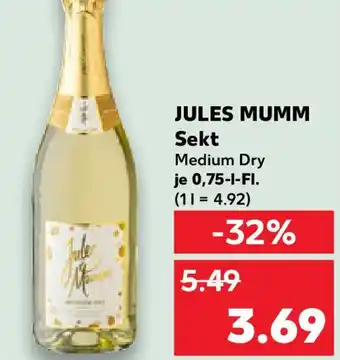 Kaufland JULES MUMM Sekt Angebot