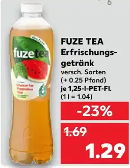 Kaufland FUZE TEA Erfrischungs- getränk Angebot