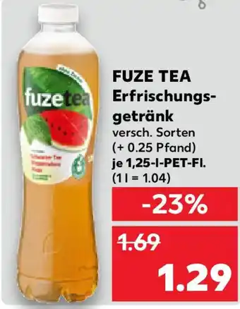 Kaufland FUZE TEA Erfrischungs- getränk Angebot