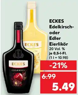 Kaufland ECKES ECKES Edelkirsch- oder Edler Eierlikör Angebot